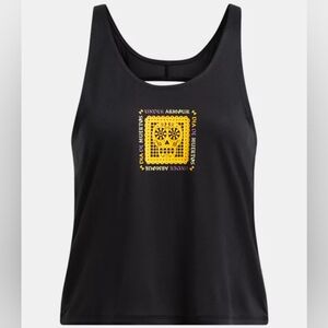 Under Armour ✨️NWT✨️ Day of the Dead Singlet Tank Top, Size XS Black, Loose Fit